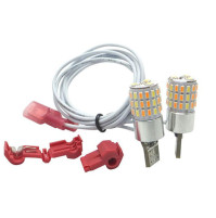 12 volts - T10 Led - Dual Color - T10 Base - white & Yellow - T10-54DRL-WY - AZLED